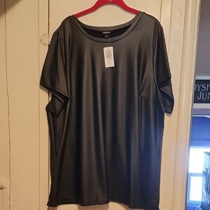 Torrid NWT Plus Size Faux Leather Tee
